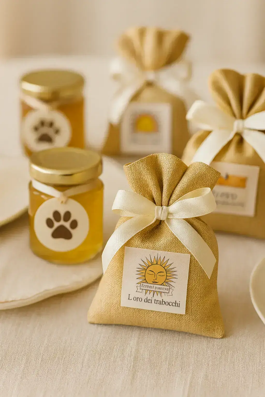 Gadget a tema animali preparati come bomboniere per compleanni di cani e gatti a Fossacesia