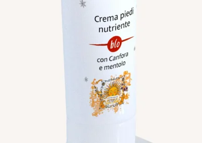 Crema piedi nutriente L’Oro dei Trabocchi con canfora e mentolo, azione rinfrescante e defaticante